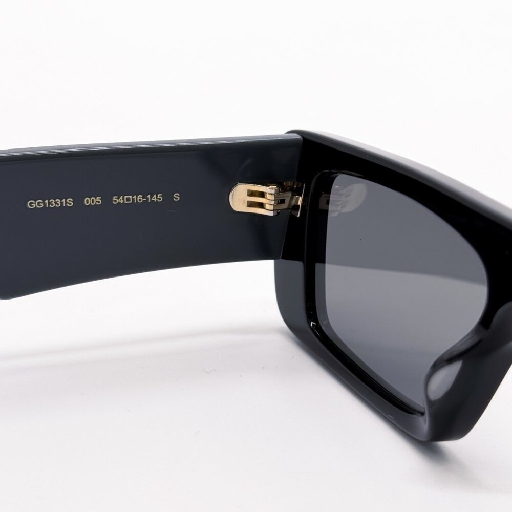 NEW GUCCI GG1331S 005 BLACK SILVER UNISEX SUNGLASSES GUCCI - Picture 9 of 12